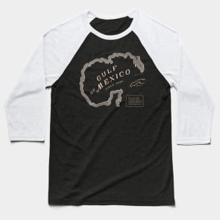 Gulf Of Mexico Map Baseball T-Shirt